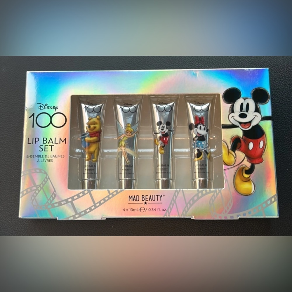 Mad Beauty Disney 100-Year Celebration Lip Balms, Set of 4